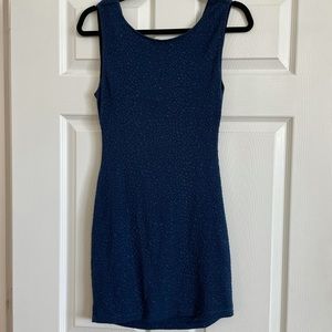 Blue cocktail dress